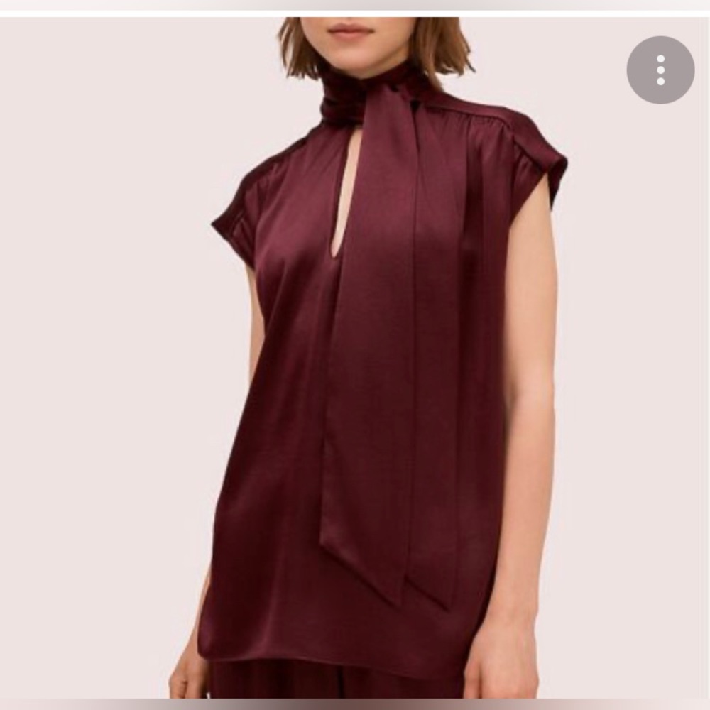 Kate Spade New York satin neck tie top